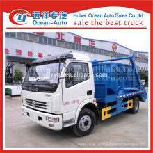 Dongfeng hidráulico pequeño brazo oscilante camión de basura